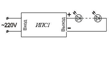 Схема подключения ИПС1