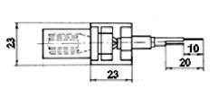 Габаритные и установочные размеры Датчика ТП-110