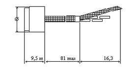 Габаритные и установочные размеры Фоторезисторов ФР-127